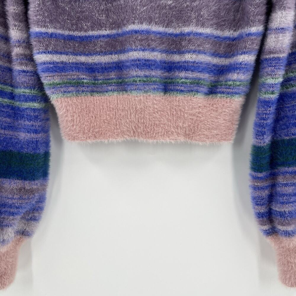 Aritzia Multicolor Striped V-Neck Sweater - Picture 6 of 9